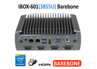 IBOX-601 Barebone - Niewielki przemysłowy mini komputer fanless