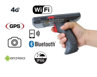 Mobilny kolektor  z normą wodoszczelności  przemysłowy dla pracowników terenowych o wzmocnionej konstrukcji  MobiPad SL70 