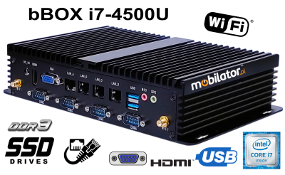 bBOX i7-4500U v.2 - Odporny na pył i kurz mini komputer przeznaczony na hale produkcyjne