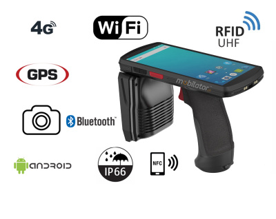Przenośny skaner kodów  Pyłoszczelny terminal danych Odporny na pył i wodę  MobiPad SL70