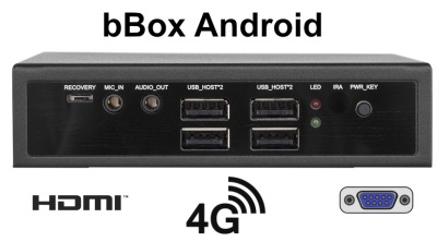 bBOX Android v.5 - Odporny komputer przemysłowy z systemem ANDROID oraz technologią 4G LTE