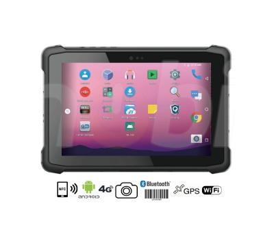 Wytrzymały 8-calowy tablet przemysłowy (IP65 + MIL-STD-810G) z NFC, pamięcią 4GB RAM, dyskiem 64GB ROM, Bluetooth 4.1, NFC i skanerem kodów 1D MOTO - Emdoor Q11 v.2