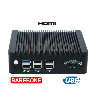 Computer Industry Fanless MiniPC IBOX N3P v.1 - dual-core Intel Pentium processor, 4x USB 2.0, 2x USB 3.0, 1x RS232 and 2x RJ-45 LAN