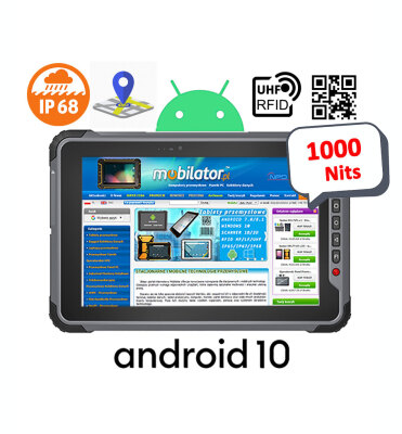 przemysłowy 10-calowy tablet z normą IP68, ekran 1000 nits, skanerem 1D/2D Honeywell Senter S917V9