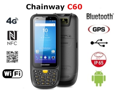 Kolektor danych mały lekki czarny c60