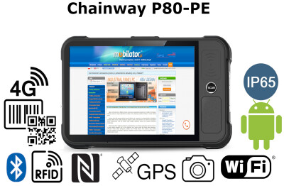 pancerny tablet  Chainway P80 ekran pojemnościowy wodoszczelny wstrząsoodporny 
