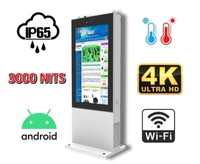 panel reklamowy najwyższa jakość dotyk pojemnościowy infokiosk NoMobi Trex 86 cali 