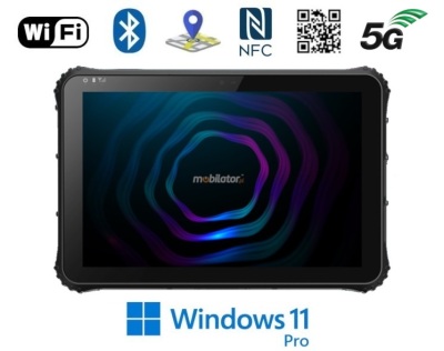 Wytrzymały tablet z internetem 5G i z systemem Windows 11 PRO  Emdoor I22J z NFC i skanerem kodów QR