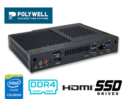 Polywell-Nano-H510A- Profesjonalny przemysłowy komputer z wydajnym procesorem do przemysłu
