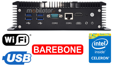 HyBOX 1009  mały niezawodny szybki i odporny  na wysokie i niskie temperatury komputer przemysłowy Energooszczędny  Wydajny bezwentylatorowy Przystosowany do przemysłu i biura 