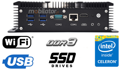 HyBOX 1009 dobry jakości  wytrzymały   MiniPC z dobrym procesorem Intel Core i5 odpornym na wysokie temperatury  do użytku w hurtowni  