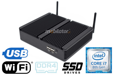 HyBOX TH5 specjalistyczny dobrej jakości wielozadaniowy komputer do użytku w transporcie z dobrym procesorem Intel Core i7 