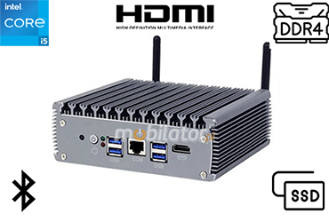 yBOX-X56-(6LAN)-I5 1135G7 Przystosowany do przemysłu i biura MiniPC 8GB RAM, 128GB SSD, WIFI, Bluetooth