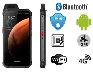 MobiPAD 88W – wielozadaniowy terminal danych z normą IP67, odporny na upadki i zachlapania, działający w niskich i wysokich temperaturach, ze skanerem 2D Zebra SE4710, RFID, NFC , 4GB RAM, 64GB ROM