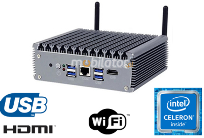 MiniPC yBOX-X56 - Kompaktowy budżetowy komputer przemysłowy bezwentylatorowy energooszczędny specjalistyczny odporny