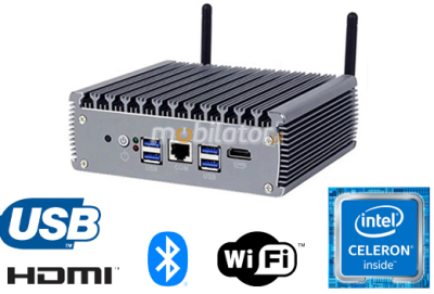 MiniPC yBOX-X56 - Kompaktowy budżetowy komputer przemysłowy bezwentylatorowy energooszczędny specjalistyczny odporny