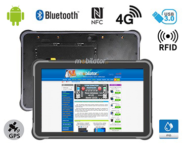 MobiPAD A311-R2 - Solidny i wydajny tablet przemysłowy z High Precision GPS i UHF RFID (3-4m), 10.1 cala, Android 12, 16GB RAM, 512GB ROM, IP65, NFC, Bluetooth 5.0, 1920x1200, 450 nits, z czytnikiem linii papilarnych