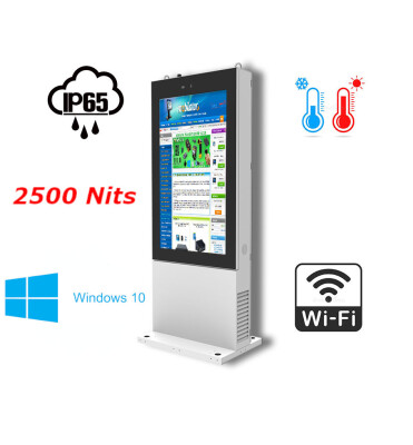 gablota zewnętrzna No Mobi Trex wytrzymały totem monitor reklamowy  Wytrzymały na warunki zewnętrzneNoMobi Trex HI55W 