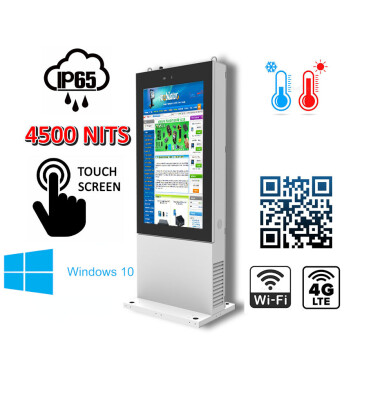 panel reklamowy pracujący w niskich i wysokich temperaturach infokiosk multimedialny Infokiosk z normą odporności IP NoMobi Trex Hi65W