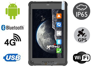 MobiPAD 8TS-5A - Profesjonalny tablet pancerny, ekran 8 cali 1920x1200, Android 11, procesor 8x2.0GHz, LTE, norma odporności IP65, wytrzymały tablet na warunki ekstremalne, do magazynów i pracy w terenie