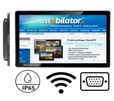 BiBox 27-I58 Dotykowy przemysłowy panel komputerowy z modułem WiFi