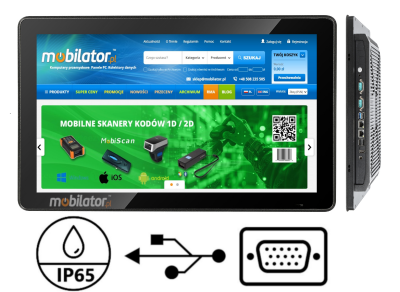 BiBox 133-I58 13.3 cala dotykowy przemysłowy komputer panelowy