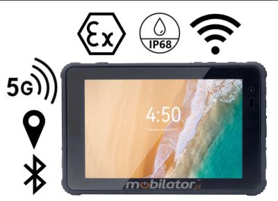 MobiPad Tex81 tablet z normą IP i certifikatem ATEX