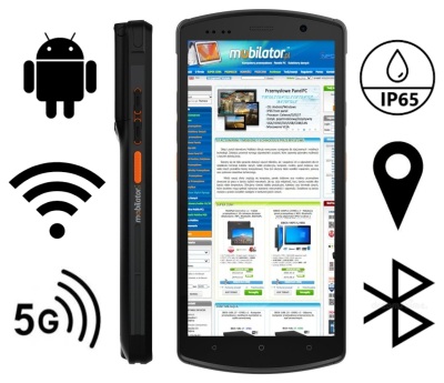 Poręczny kolektor danych z modułem NFC i skanerem kodów