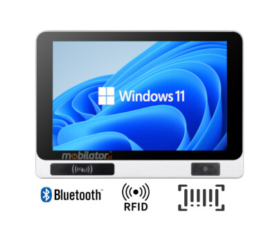 Mobitouch 101W-LF+2D v.3 - Rugged industrial panel computer with Windows 11, RFID HF 13.56 MHz + LF 125 kHz and a 10.1-inch screen
