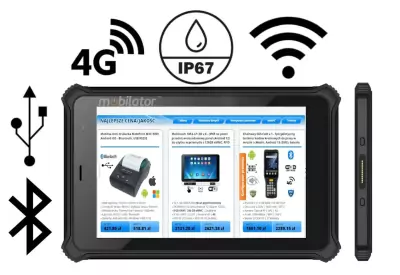 MobiPAD MR-1003A v.14 - Wytrzymały tablet z normą odporności IP67, ekranem 1000nits, FBI Fingerprint, U-BLOX M8N, 8GB RAM + 256GB ROM