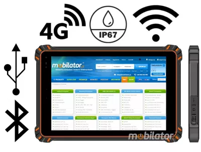 MobiPAD MR-1006A v.6 - Rugged tablet with an octa-core MTK 8781 processor, a 10,000 mAh battery, 300 nits, IP67, BT 5.3, 4G, GPS, NFC