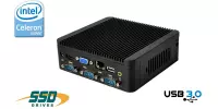 3 sztuki Przemysłowy Fanless MiniPC mBOX Nuc Q180C v.1