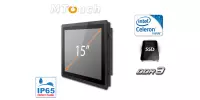 Operatorski Panel Przemysłowy z ekranem Pojemnościowym Fanless MobiBOX IP65 J1900 15 v.2.1