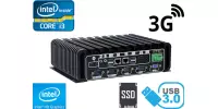 Wytrzymały mini Komputer Przemysłowy Bezwentylatorowy MiniPC IBOX-60011 i3 v.5