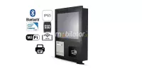 Reinforced Capacitive Industrial Panel PC with thermal printer 80mm, reader RFID, scanner 2D QR -  MobiBOX J1900 12.HF+2D