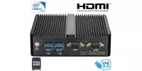 Odporny Bezwentylatorowy Komputer Przemysłowy Fanless MiniPC yBOX - GX30 (2 LAN) - J1800 v.1