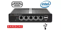 Computer Industry Fanless MiniPC  MiniPC yBOX - X34 (4 LAN) - J1800 Barebone