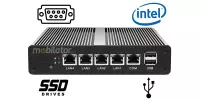 Computer Industry Fanless MiniPC  MiniPC yBOX - X34 (4 LAN) - J1800 v.1