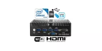 Fanless industrial mini computer MiniPC yBOX-30X(2LAN+2HDMI)-2955U v.2