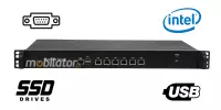 MiniPC yBOX 1U - 1037U v.1 Komputer przemysłowy fanless 6x LAN do szafy rakowej