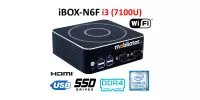 IBOX-N6F i3 (7100U) v.2 - Industrial Mini PC with fan-less housing (2xLAN + Display Port + HDMI + WiFi)