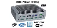 IBOX-706 (i5 6200U) v.1 - Robust fanless industrial computer with Wifi and SSD