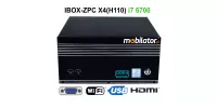 IBOX-ZPC X4(H110) i7 6700 v.1 - Bezwentylatorowy komputer przemysłowy (6x COM + 2x LAN)