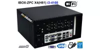 IBOX-ZPC X4(H81) i3-4160 v.3 - Komputer przemysłowy z rozszerzonym dyskiem SSD (10x COM + WiFi)