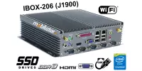 IBOX-206 v.3 - Przemysłowy komputer z pojemnym szybkim dyskiem (6x COM RS232) + WiFi