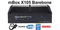 mBox X155 Barebone - Przemysłowy MiniPC z procesorem Intel Celeron 3865U