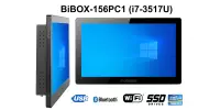 BiBOX-156PC1 (i7-3517U) v.8 - Industrial armored panel with IP65 resistance standard and WiFi with 128GB SSD license with Windows 10 PRO license