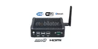 Computer Industry Fanless MiniPC IBOX N3P v.8 - Durable miniPC with an Intel Pentium processor, 4x USB 2.0, 2x RJ-45 LAN, 2x USB 3.0, 1x RS232, and a 1TB HDD disk.