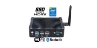 IBOX N5 v.4 - miniPC with WiFi, BT, 4x USB 2.0, 2x USB 3.0 and 2x RJ-45 LAN connectors, Intel Celeron processor, 8GB RAM DDR3L and 128GB SSD disk
