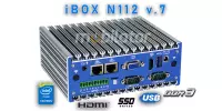 IBOX N112 v.7 - Small miniPC with 4x USB 2.0, 2x RJ-45 LAN and 1x HDMI connectors, 512GB SSD, 8GB RAM DDR3L and TPM 2.0